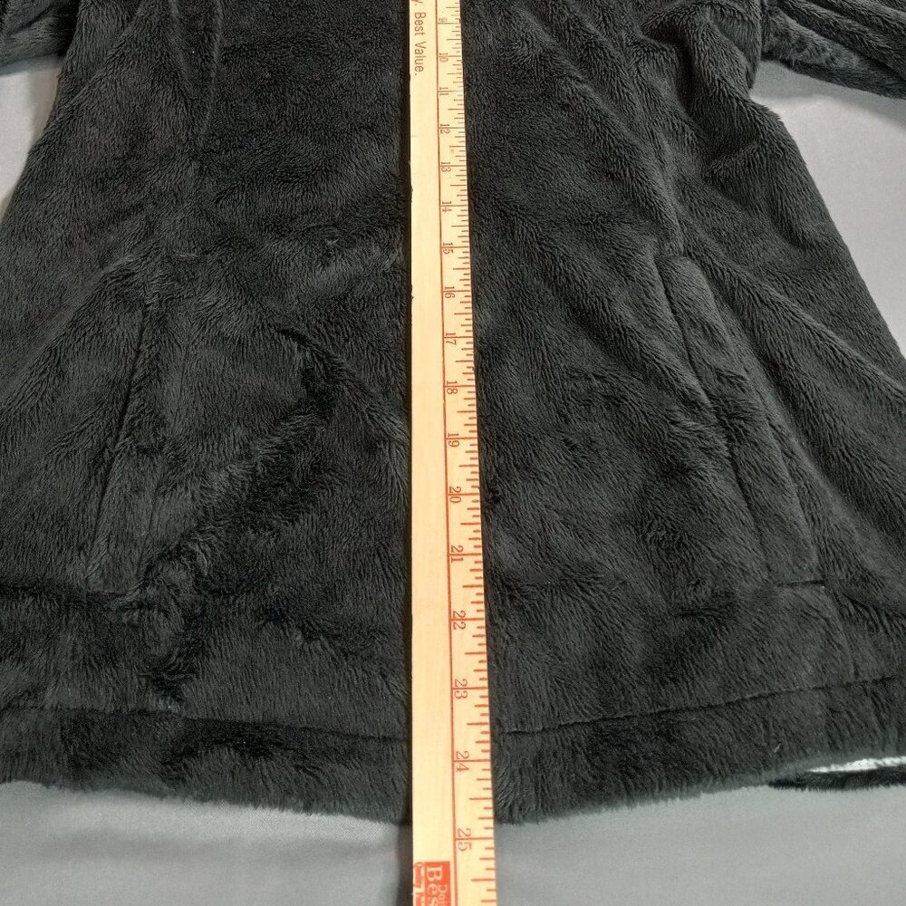 Free Country Girls XL 16 Black Pink Quilted Fleece Full Zip Hooded Jacket - Picture 4 of 13